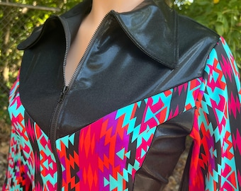 Camisa de rodeo de Río Grande con cremallera frontal completamente separable y puños a presión. Tallas para niños o adultos.
