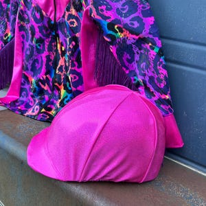 Pink Sparkly Helmet Cover for Equestrian Riding Helmet
