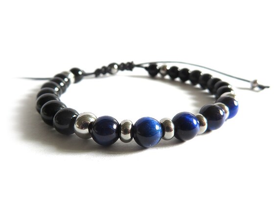 Pulsera Ajustable Pulsera De Ojo De Tigre Azul Real Para Con Pulsera Ajustable Pulsera De Ojo De Tigre Azul Real Para Con