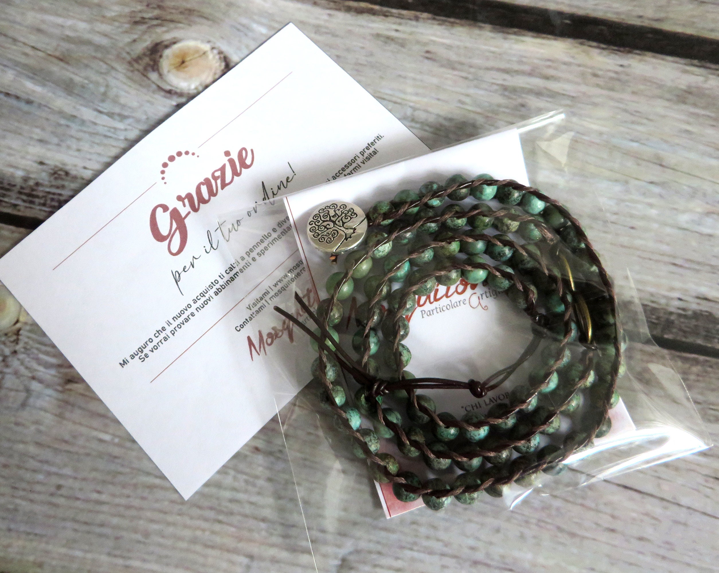 Bracciale Uomo Pietre Naturali - Perle 8mm, Cristallo, Elasticizzato, Regalo Per Padre O Marito