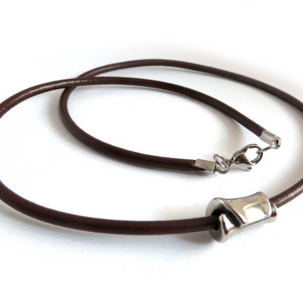 SHLWYG Collana da uomo con perline di legno, collana surfista, stile unico, perline di colore misto - moda, distintiva e bella
