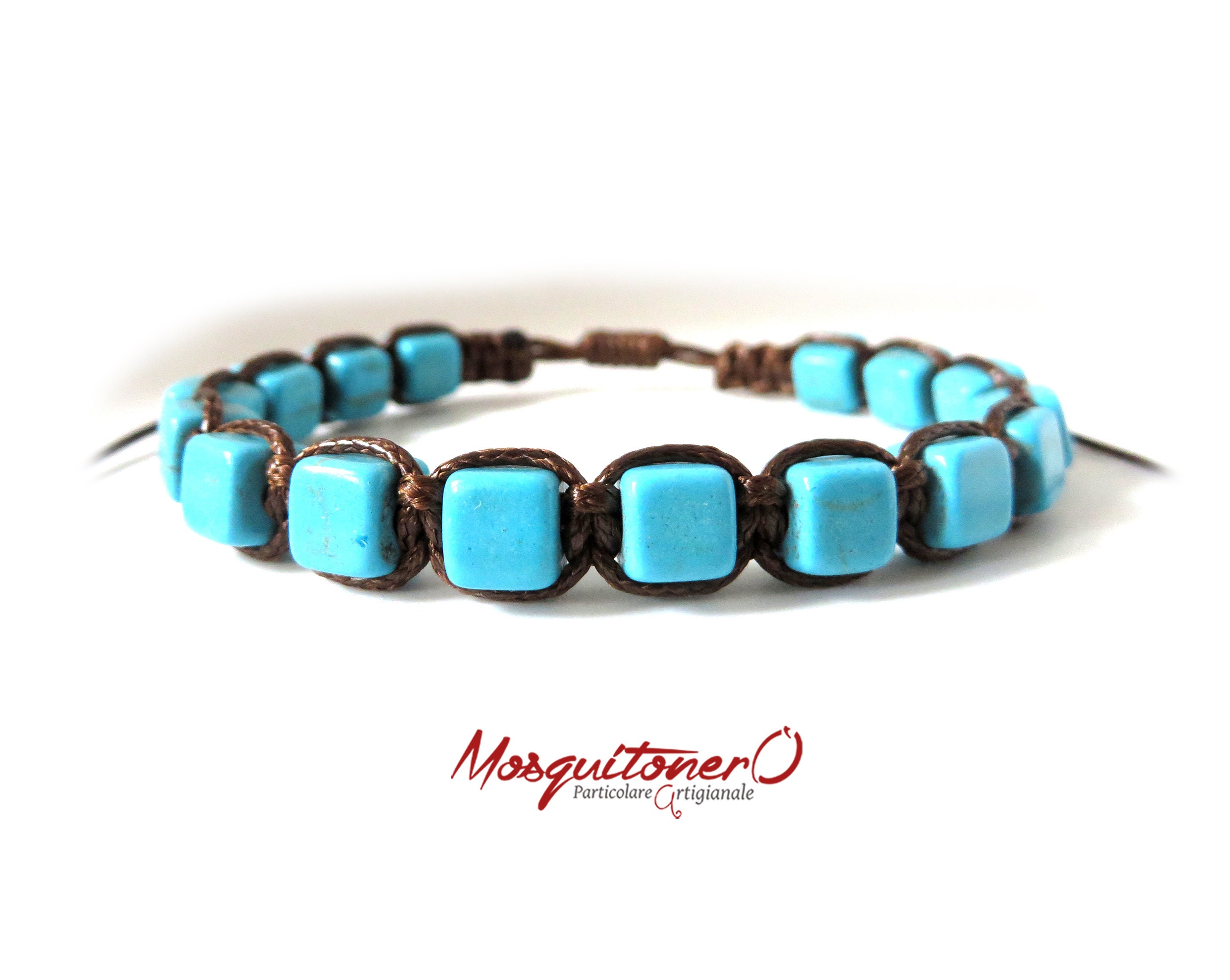 Bracciale Bohemien Multistrato YAZILIND – Perline Turchesi E Pietre, Gioiello Fatto A Mano, Regalo Donna