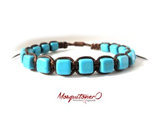 Bracciale Bohemien Multistrato YAZILIND – Perline Turchesi E Pietre, Gioiello Fatto A Mano, Regalo Donna