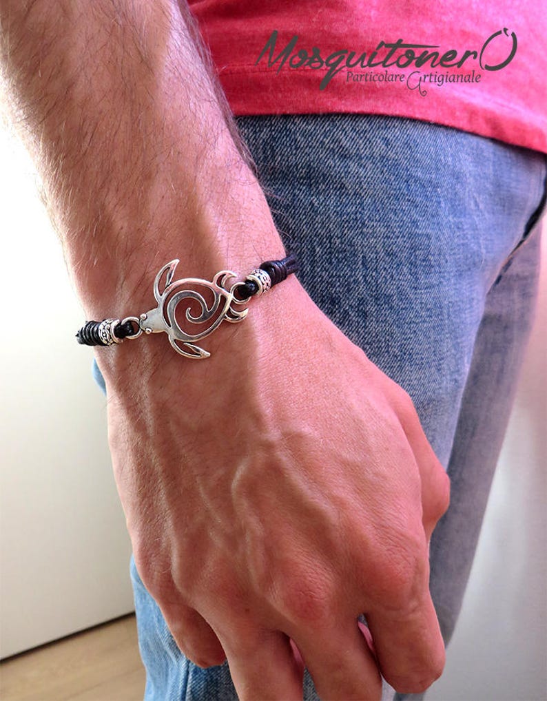 Bracciale Tartaruga Maori in metallo argento