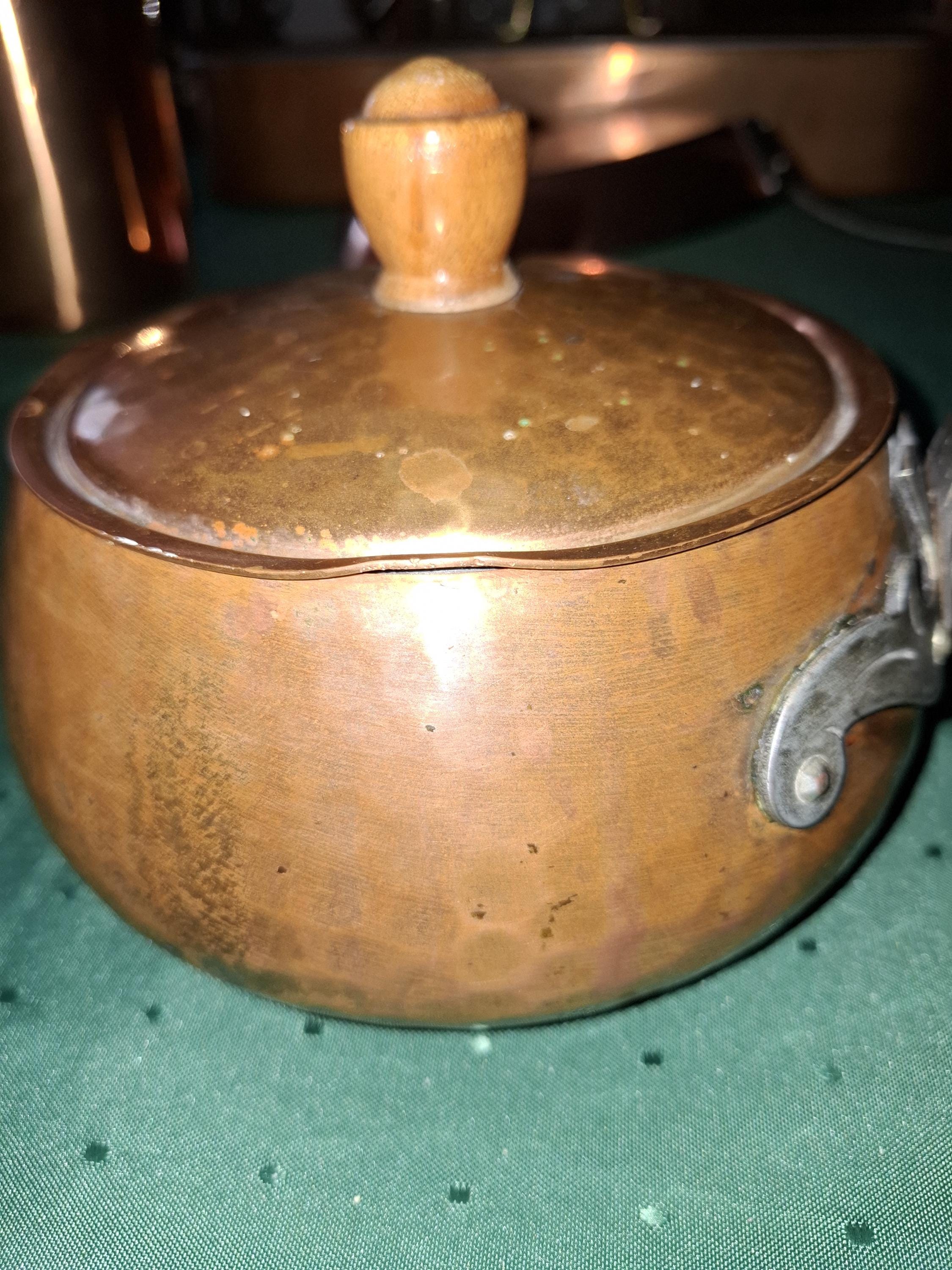 蓋付き銅製キャセロール皿、フランス 70 年代のヴィンテージ - Etsy 日本