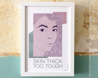 Beyoncé Karte Skin Thick Too Tough Postkarte Pop Art Etsy