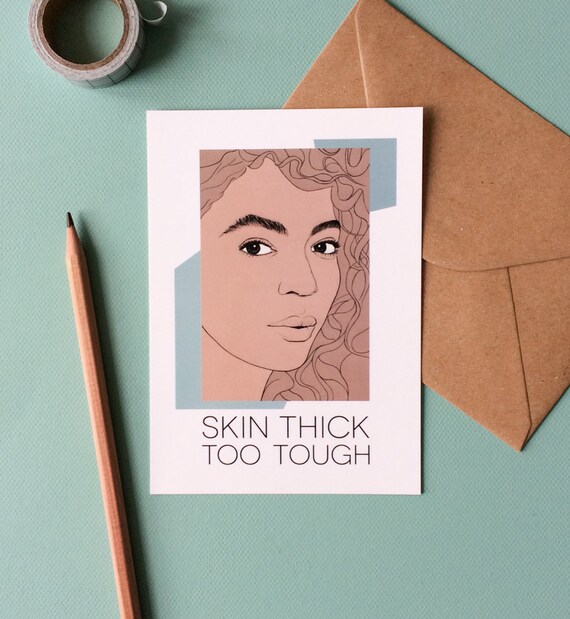 Beyoncé Karte Skin Thick Too Tough Postkarte Pop Art Etsy