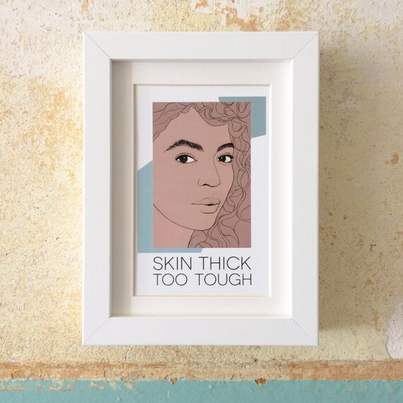 Beyoncé Karte Skin Thick Too Tough Postkarte Pop Art Etsy