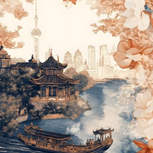 Beautiful Asian Art Print | Digital Download | Digital Print | 1 Image | JPEG and PDF | HD | 300DPI | Asia | Beautiful