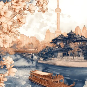 Beautiful Asian Art Print | Digital Download | Digital Print | 1 Image | JPEG and PDF | HD | 300DPI | Asia | Beautiful