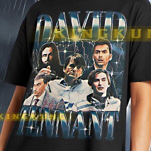 DAVID TENNANT Shirt, David Tennant Vintage Shirt, David Tennant Retro 90s Tshirt, David Tennant Bootleg Tee #saf