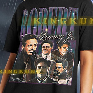 ROBERT DOWNEY JR Homage Shirt, Robert Downey Jr Retro Shirt, Robert Downey Jr 90s Tshirt, Robert Downey Jr Bootleg Tee #saf