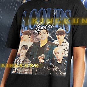 S.Coups Seventeen Bootleg Tee, Seventeen Retro 90s, S.Coups Seventeen Tee, S.Coups Seventeen Gift #saf