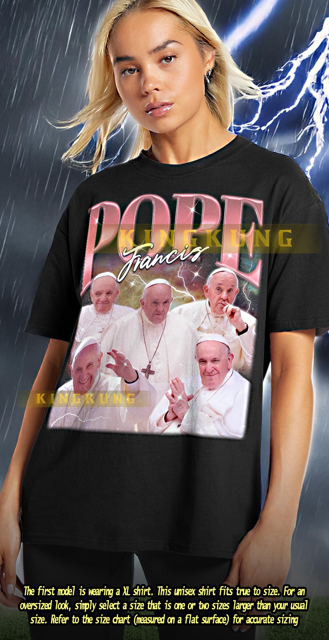 POPE FRANCIS Shirt | Pope Francis Retro Tees, Pope Francis Bootleg ...