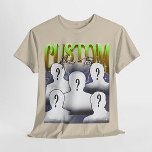 CAMICIA PERSONALIZZATA, Maglietta vintage personalizzata, Maglietta retrò anni '90 personalizzata, T-shirt personalizzata, Maglione personalizzato, Camicia personalizzata, T-shirt con grafica personalizzata immagine 2