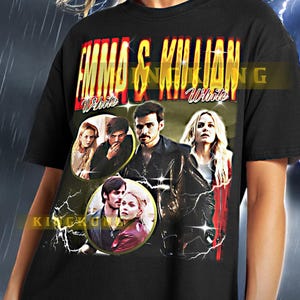 EMMA SWAN Shirt, Emma Swan Vintage Shirt, Emma Swan Retro Tshirt, Emma Bootleg Tee, Killian Jones Shirt #saf