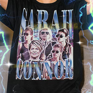 SARAH CONNOR Bootleg Shirt, Sarah Connor Retro Tees, Apocalypse Fighter T-Shirt, Terminator Queen Vibe, Sarah Connor Vintage Sweater #saf