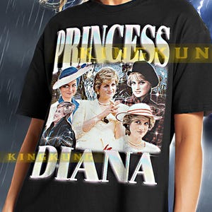 Camiseta Princesa Diana - Camisetas Retro Princesa Diana, Camiseta Bootleg Princesa Diana, Camiseta Princesa Diana Vintage Años 90, Sudadera Tributo Real #saf