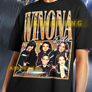 WINONA RYDER Shirt, Winona Ryder Vintage Shirt, Winona Ryder Retro Tshirt, Winona Bootleg Tee, Lydia Deetz Shirt #saf