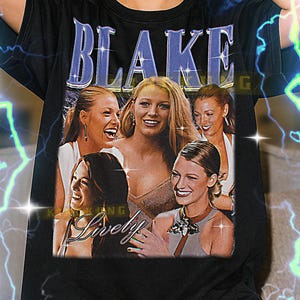 Blake Lively Bootleg Shirt, Blake Lively Retro Tees, Gossip Girl Star T-Shirt, Upper East Style Vibe, Blake Lively Vintage Sweater #saf