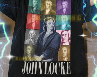 T-shirt bootleg John Locke, manches longues John Locke, t-shirt graphique John Locke, t-shirt classique John Locke, t-shirt rétro John Locke #SAF