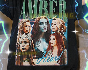 Amber Heard Bootleg Shirt, Amber Heard Retro Tees, Mera T-Shirt, Ocean Queen Vibe, Amber Heard Vintage Sweater #saf