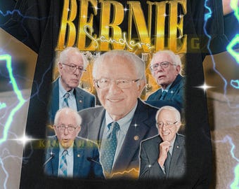 Bernie Sanders Vintage Bootleg T-Shirt, Bernie Sanders Retro 90s Political Figure Merch, US Politician Fan Tee, Fan Gift #ARI