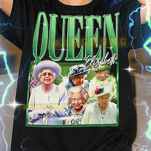 QUEEN ELIZABETH Bootleg Shirt, Queen Elizabeth Retro Tees, Royal Icon T-Shirt, Timeless Monarch Vibe, Queen Elizabeth Vintage Sweater #saf