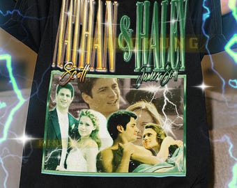 Nathan Scott Haley James Scott Vintage 90s TV T-Shirt, Nathan Scott Retro Bootleg Fan Tee, Teen Drama Couple Merch, TV Show Lover Gift #SAF
