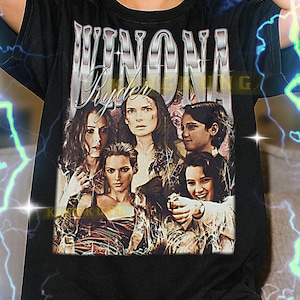 WINONA RYDER Bootleg Shirt, Winona Ryder Retro Tees, 90s Icon T-Shirt, Indie Cool Vibe, Winona Ryder Vintage Sweater #saf