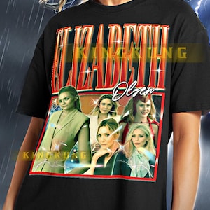 ELIZABETH OLSEN Shirt, Elizabeth Olsen Vintage Shirt, Elizabeth Olsen Retro Tshirt, Elizabeth Bootleg Tee, Wanda Shirt #saf