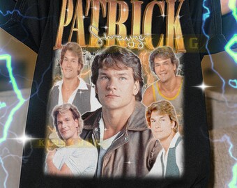 Patrick Swayze Vintage Bootleg T-Shirt, Patrick Swayze Retro 90s Actor Merch, Hollywood Legend Fan Tee, Movie Lover Gift #ARI