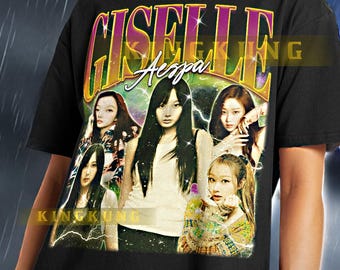 ジゼル Aespa Kpop シャツ、Aespa グッズ、ジゼル グッズ、Kpop T