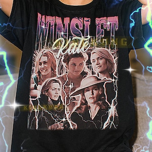 Koszula Kate Winslet Bootleg, koszulki retro Kate Winslet, koszulka Titanic Queen, ponadczasowy klimat romansu, sweter vintage Kate Winslet #saf