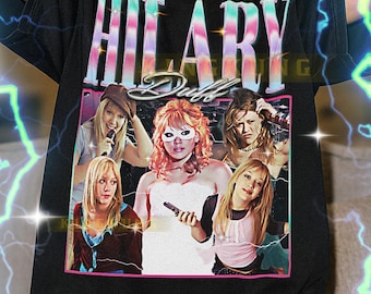 HILARY DUFF Vintage Shirt, Hilary Duff Homage Tshirt, Hilary Duff Fan, Hilary Duff Retro 90s Sweater, Hilary Duff Merch #saf