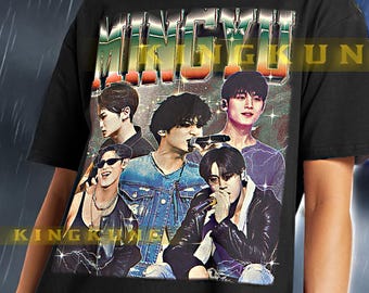 MINGYU SEVENTEEN シャツ - ミンギュセブンティーン レトロTシャツ