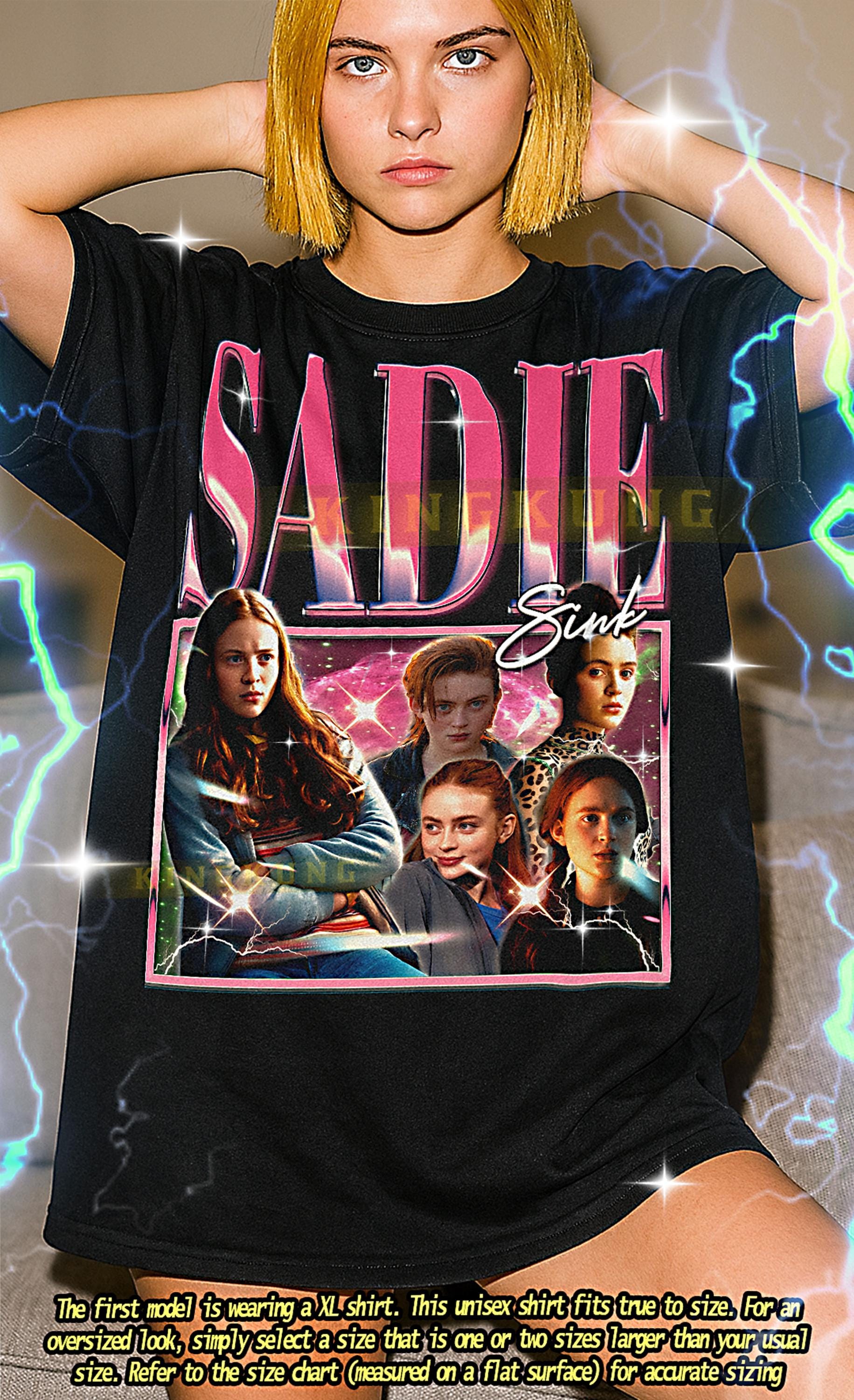 トップス BOOTLeG SADIE SINK Bootleg Shirt, Sadie Sink Retro Tees, Star T-shirt