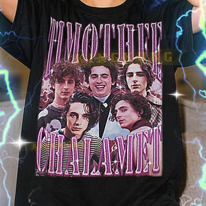 TIMOTHÉE CHALAMET Bootleg Shirt, Timothée Chalamet Retro Tees, Dune Star T-Shirt, Sci-Fi Prince Vibe, Timothée Chalamet Vintage Sweater #saf