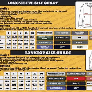 a long sleeve t - shirt is shown in a chart