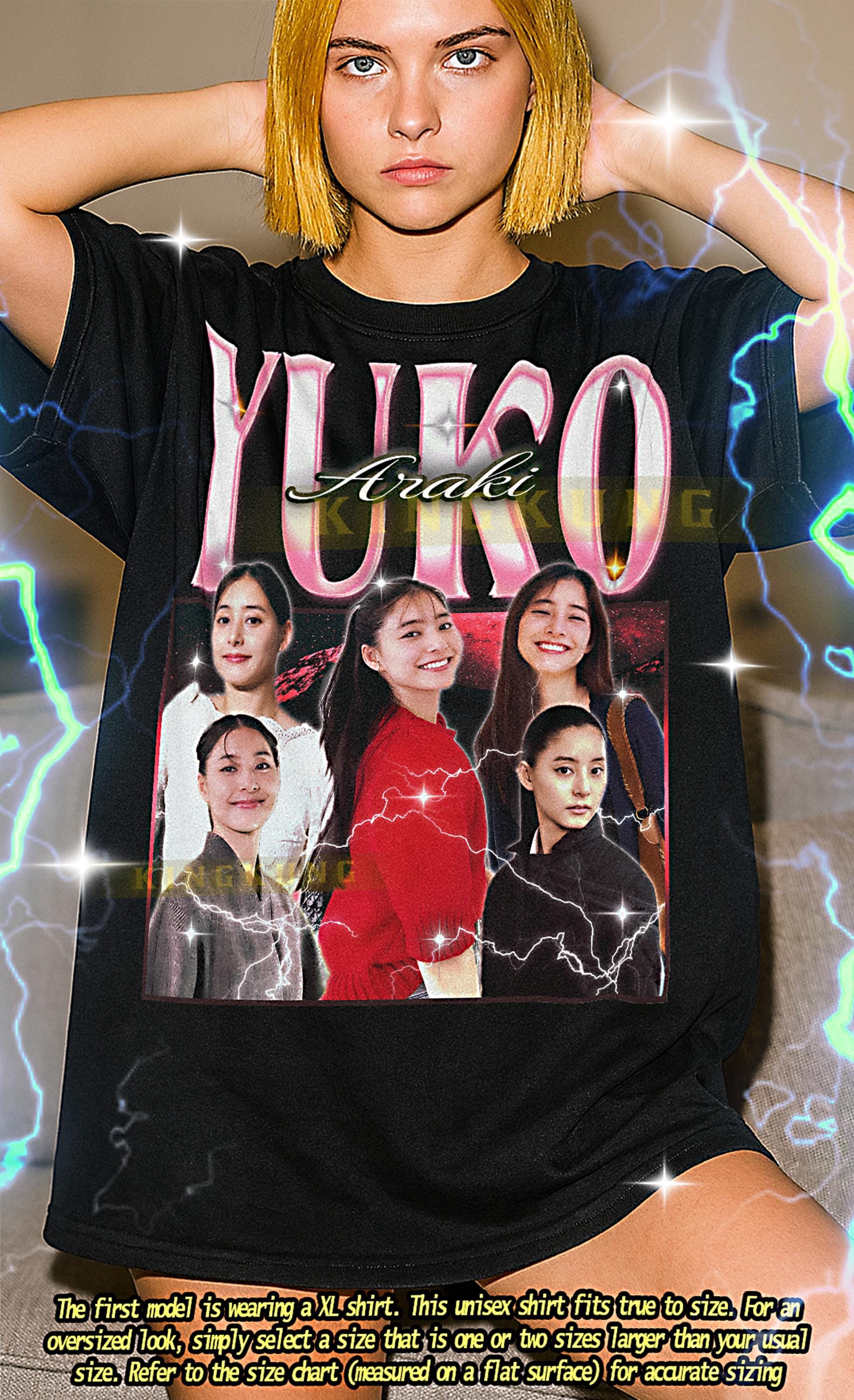 YUKO ARAKI Bootleg Shirt, Yuko Araki Retro Tees, J-drama Darling T 