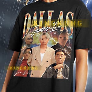 Koszulka DALLAS JAMES LIU | Koszulki retro Dallas James Liu, Koszulka bootleg Dallas James Liu, Bluza z kapturem Actor Star #saf