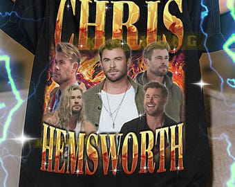 Chris Hemsworth Bootleg Tee, Chris Hemsworth Longsleeve, Chris Retro Tee, Chris Hemsworth Vintage Tee, Chris Hemsworth 90s Tee #TPC