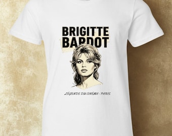 Brigitte Bardot Icon T Shirt and Sweatshirt, Vintage French Style Tee, Retro Cinema Fashion Shirt