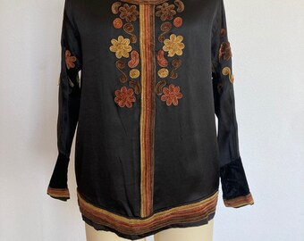 1920’s Chenille  and Silk Blouse