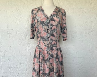 Vintage 90s Laura Ashley midi dress