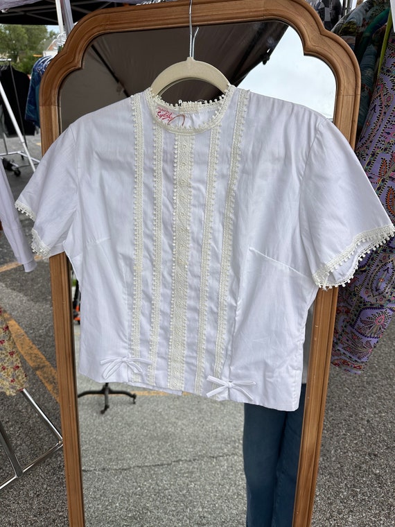 1960s Dead stock white top