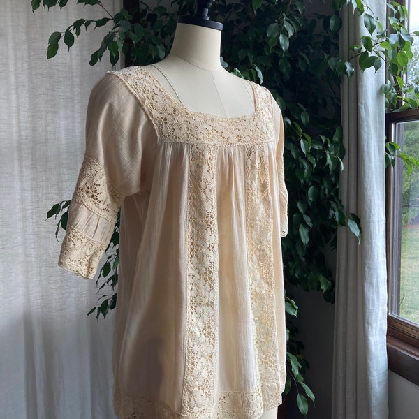 1970’s Cotton Boho Blouse