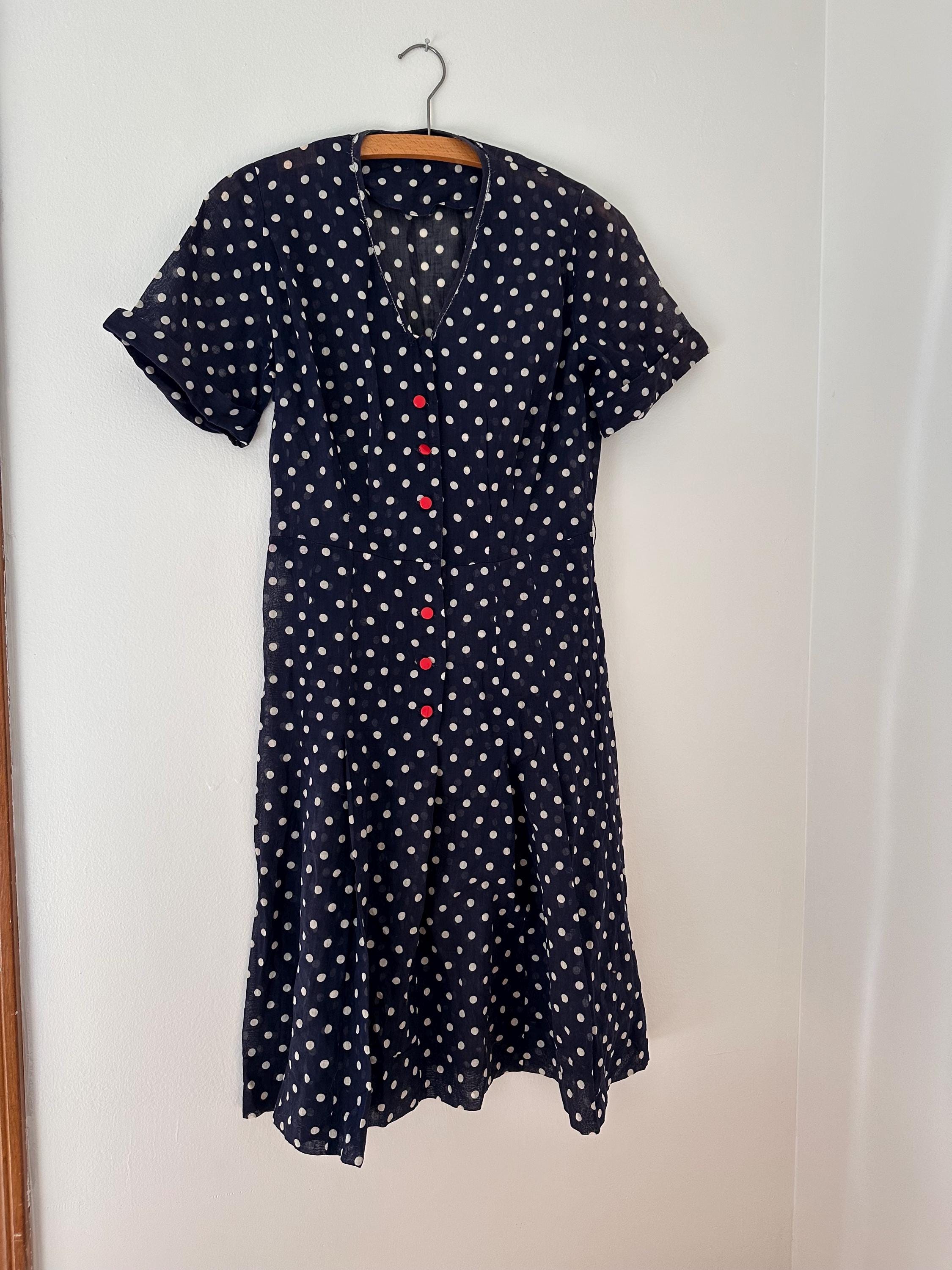 1950s Navy Dress - Etsy
