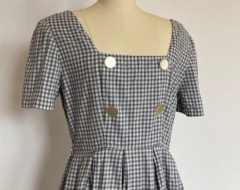 1950’s Cotton Gingham Summer Party Dress