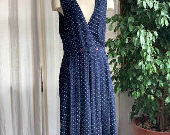 1990’s Rayon Polka Dot Jumper Sundress